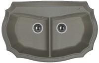 Мойка кухонная керамогранитная Florentina ЭМИЛИЯ 870 20.365.F870.102 87*55 см. черный