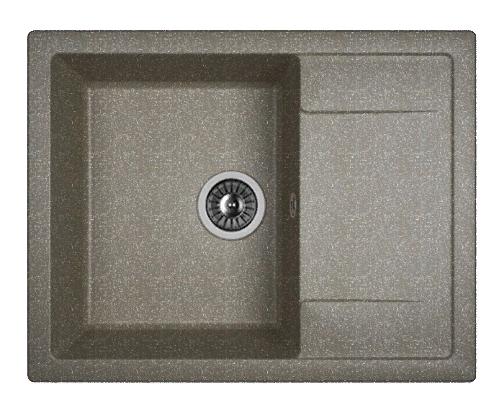 Мойка кухонная из литьевого мрамора Dr. Gans ТЕХНО 650 25.030.C0650.407 65*51 см. черный