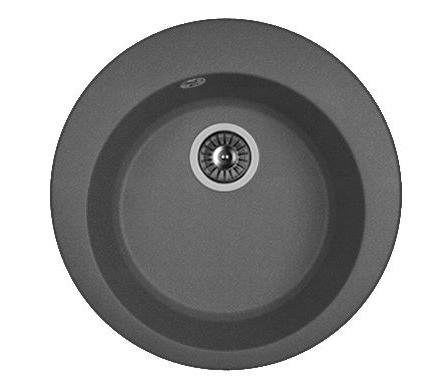 Мойка кухонная из литьевого мрамора Dr. Gans ГАЛА 25.010.B0510.411 51*51 см. графит