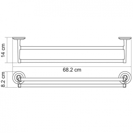 Полотенцедержатель WasserKRAFT RHEIN K-6240  
