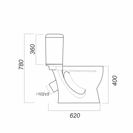 Унитаз-компакт Sanita СТАНДАРТ SDTSACC01090112  