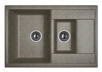 Мойка кухонная из литьевого мрамора Dr. Gans АСТРА 760 К 25.065.D0760.407 76*51 см. черный