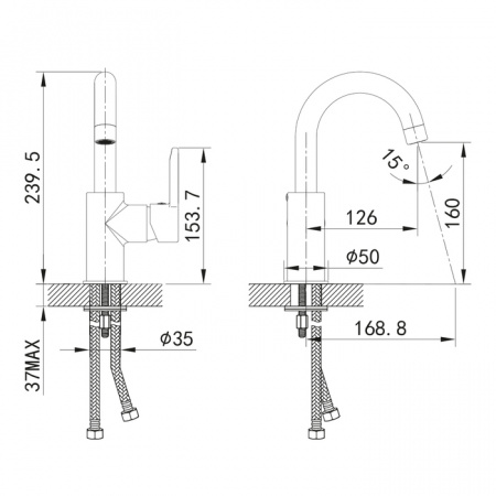 Смеситель IDDIS SENA SENSBR0i01 для раковины 