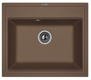Мойка кухонная керамогранитная Florentina ЛИПСИ 600 20.120.D0600.303 60*51 см. мокко