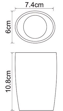 Стакан настольный WasserKRAFT DINKEL K-4628   Стакан настольный WasserKRAFT DINKEL K-4628