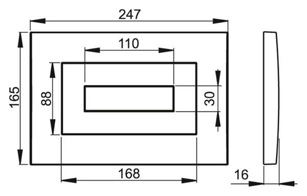 Клавиша для инсталляции Alcaplast  M472  