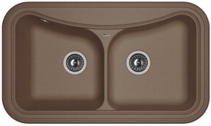 Мойка кухонная керамогранитная Florentina КРИТ 860 20.115.E0860.303 86*51 см. мокко
