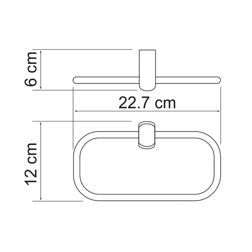 Полотенцедержатель WasserKRAFT BERKEL K-6860  