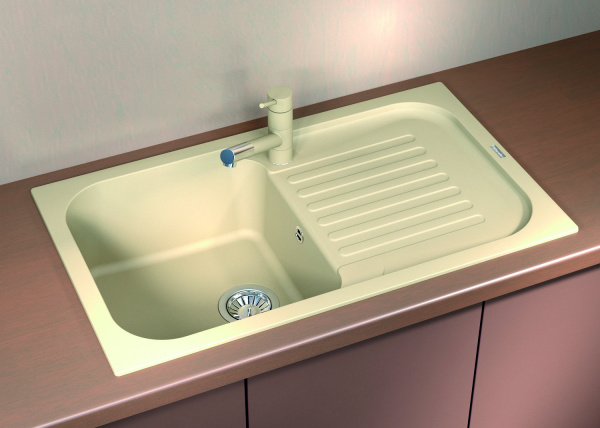 Мойка кухонная керамогранитная Florentina АРОНА 860 20.225.D0860.306 86*51 см. капучино