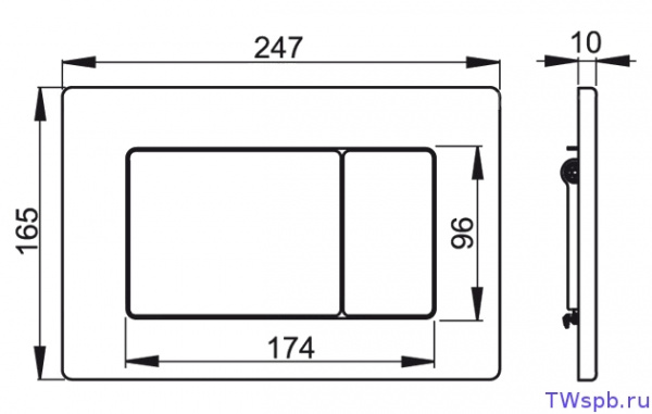 Клавиша для инсталляции Alcaplast  M279S  