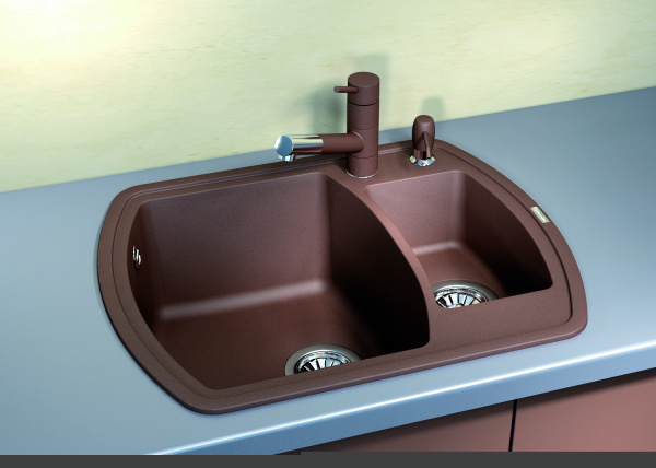 Мойка кухонная керамогранитная Florentina НИРЕ 630K 20.220.D0630.202 63*51 см. шампань