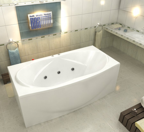 Ванна акриловая BAS ФИЕСТА В 00043 194x90 см. 