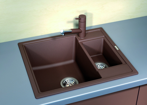 Мойка кухонная керамогранитная Florentina ЛИПСИ 580K 20.210.D0580.107 58*51 см. песочный